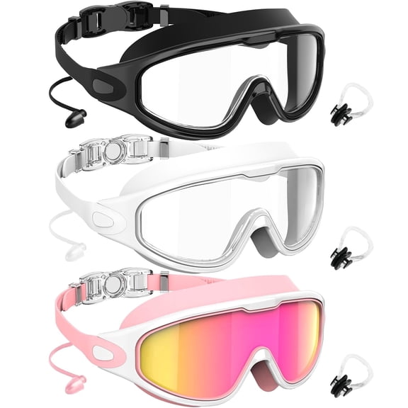Swim Goggles Swimming Goggles Adult Swimming Goggles-for-Men-Women-Goggles for Men:No Leaking Shatterproof Lenses with UV400 Protection Anti-Fog