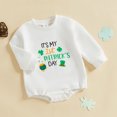 Baby Boy St Patrick's Day Outfit Letter Shamrock Print Long Sleeve