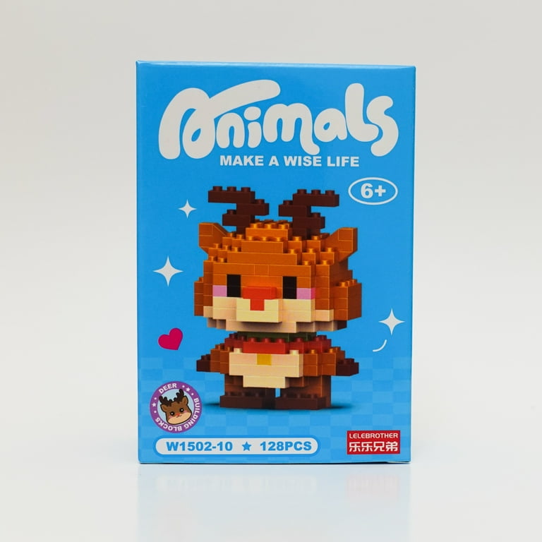 LELEBROTHER Animals Building Blocks Set - 6 Pack - Walmart.com