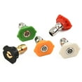 thumbnail image 2 of High Pressure Washer Spray Nozzles Tip Set,5Pcs Variety Degrees for Quick Connect,Pressure Washer Quick Nozzle,1/4 Inch Quick Connection,3600 PSI, 2 of 9
