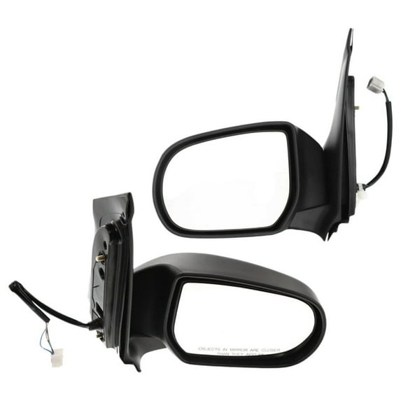 Power Mirror Set For Mazda 2002-2006 MPV Manual Folding Textured Black