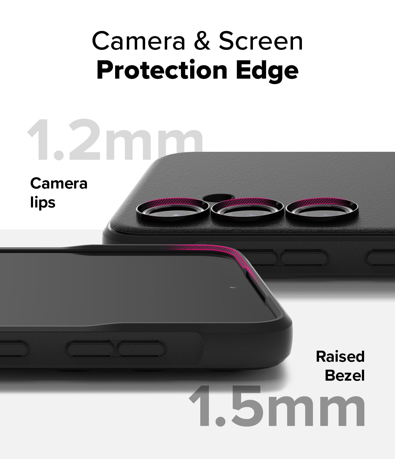 Ringke Onyx for Samsung Galaxy S24 FE Case, Firm Grip Non-Slip Unique Texture Flexible Durable TPU Phone Cover - Black