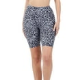 thumbnail image 1 of ClothingAve. Womens Simple Biker Shorts Buttery Soft Moisture-Wicking and Stretch Fabric | Athleisure Leggings Leopard_Gray Small, 1 of 3