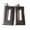 Brown Dark, variant on Clip-on Earrings Square Earrings Black Earrings Non Pierced