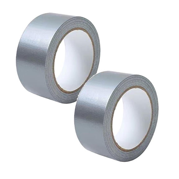 2 Pack 1.97-inch Wide, Duct Tape Heavy Duty Waterproof, Strong Adhesive Duct Tape Bulk for Indoor Outdoor Repairs Tear by Hand