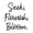BLACK, variant on Vinyl Wall Art Decal - Seek Flourish Bloom - 20" x 17" - Trendy Inspirational Cute Optimistic Girly Quote Sticker For Woman Girls Bedroom Closet Office Coffee Shop Feminine Decor