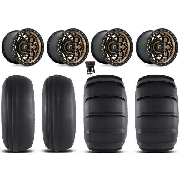 Fuel Unit 15" Wheels Bronze 31" Sand Slinger Tires Can-Am Commander Maverick Renegade Outlander Defender