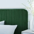 thumbnail image 2 of Modway Celine Channel Tufted Performance Velvet King Platform Bed in Emerald, 2 of 8