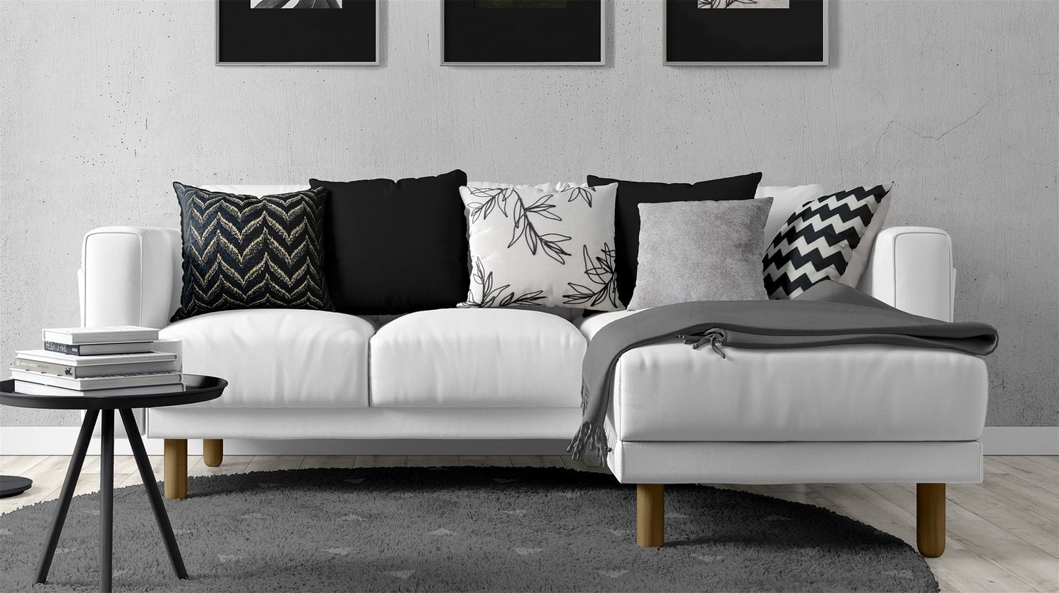 Coussin décoratif HOMETRENDS Coussin de 46 cm x 46 cm