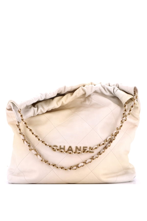 Pre-Owned 22 Chain Hobo Quilted Ombre Leather Medium By Rebag