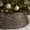 26in D-Black, variant on Ayieyill 26in Woven Hyacinth Christmas Tree Collar, Christmas Tree Decorations, Tree Skirt Accessory w/ Cord Cut-Out, Brown