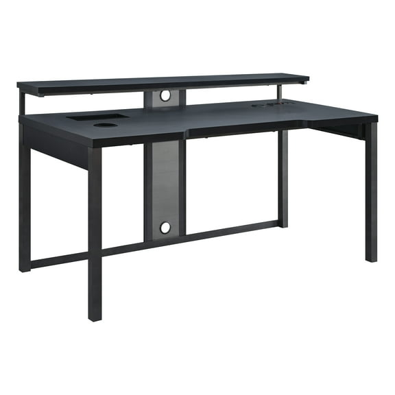 Adaptor 63" Gaming Desk in Black Steel Metal