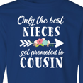 thumbnail image 4 of Inktastic Only the Best Nieces Get Promoted to Cousin Long Sleeve Youth T-Shirt, 4 of 5