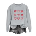 thumbnail image 3 of Womens Valentines Sweatshirt Funny Love Heart Long Sleeve Graphic Shirt Casual Pullover Tops Valentine'S Sweatshirts, 3 of 3