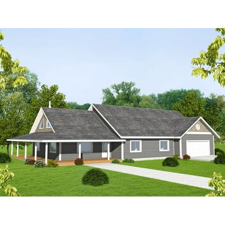 001-3655: Craftsman 3 Bed 2 Bath Luxury Home Plan 2504 Sq Ft: Full Blueprints with License to Build by Home Plan Marketplace – Lesuto