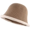 thumbnail image 6 of CoCopeaunts Dome Bucket Hat Women Matching Knitting Hats Warm Roll-up Brim Outdoor Fisherman Cap Shade Keep Warm, 6 of 8