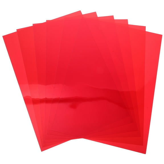 SHOWERORO Lamp Film Red for Stage Performance 6Pcs
