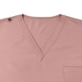thumbnail image 5 of DENGDENG Petite Lounge Sets for Women Work Nurse Uniform V-Neck Short Sleeve Scrub Tops & Elastic Waist Jogger Pants Soft and Stretchy Nursing Trendy Scrub Suit with Pockets,Pink M, 5 of 5