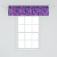 thumbnail image 2 of Ambesonne Exotic Window Valance, Tropical Monstera Leaves Contemporary Design Colors Aloha Vibes Summer Art, Curtain Valance for Kitchen Bedroom Decor with Rod Pocket, 54" X 12", Pink Purple Violet, 2 of 3