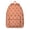 Peach Fruit Prin, variant on Peach Fruit Print School Backpack, Sweet Juicy Pink Peach Pattern Daypack with Kawaii Cartoon Style and Vibrant Tropical Aesthetic Design