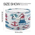 thumbnail image 2 of Round Toy Storage Basket Foldable Storage Basket for Home Decor Laundry Basket20" x 14" Adventure in The Sea, 2 of 6