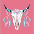 thumbnail image 3 of CafePress - Buffalo Skull Mens Tri Blend T Shirt - Mens Tri-blend T-Shirt, 3 of 4