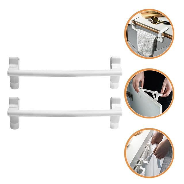 TABLZONE 2Ud Repisa Toallero De Plástico Para Cocina Organizador Funcional
