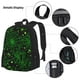 thumbnail image 3 of Disketp Green Bright Web with Spiders Mochila Estampada de Gran Capacidad con Lonchera y Estuche, Set de 3 Piezas para Estudiantes, 3 of 7