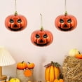 thumbnail image 4 of Beautynvta 3 Pcs Halloween Hanging Pumpkin Ornaments, Scary Pumpkin Hanging Decoration, Mini Plastic Halloween Tree Decorations for Halloween Small Tree Home Decor, 4 of 6