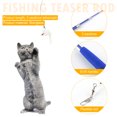 thumbnail image 3 of FLhrweasw Gato Teaser Wands Interactivo Caña Pescar Wand Stick Juguete Entrenamiento (azul), 3 of 9