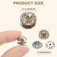thumbnail image 2 of 10 Conjuntos de Botones de Perlas, Botones de Perlas de 11.5 mm Sin Coser, Broches Desmontables para Ropa, Abrigo, Camisa (Blanco), 2 of 7