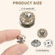 thumbnail image 2 of 10 Conjuntos de Botones de Perlas, Botones de Perlas de 11.5 mm Sin Coser, Broches Desmontables para Ropa, Abrigo, Camisa (Blanco), 2 of 7
