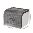 thumbnail image 3 of Caja de pañuelos con funda para pañuelos, organizador de papel facial para teléfono celular, para cocina, baño, tocador, encimeras, dormitorio, tocadores y mesas, contenedor de papel de plástico para, 3 of 6