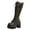 Brown, variant on XUNKUSGA Knee High Boots Fashion Wedges Chunky High Heel Boots for Women Classic Round Toe Lace Up Thigh High Boots Fashion Side Zip Boots for Women 36-40 Brown