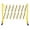 11 Feet, variant on Metal Expandable Barricade, 11 Feet Retractable Fence Outdoor, Mobile Safety Barrier Gate, Easily Assembled Expanding Gate with Casters, Collapsible Accordion Barricade Gate