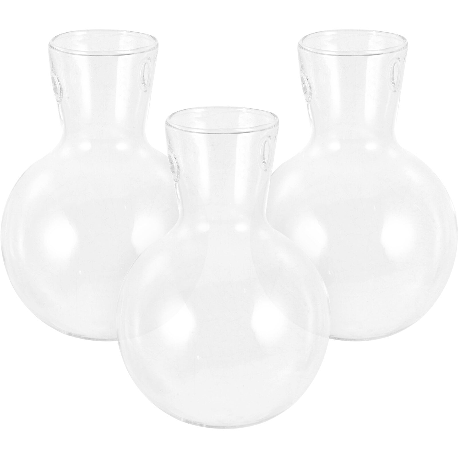 3Pcs Hydroponic Container Transparent Glass Vase Hanging Planter Water