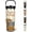 Beige, variant on 30 oz Fall Tumbler with Lid and Straw, Autumn Leaf and Pumpkin Flip Straw Tumbler Insulated Coffee Travel Mugs Cup Water Bottle Fall Thanksgiving Gifts for Women Girls