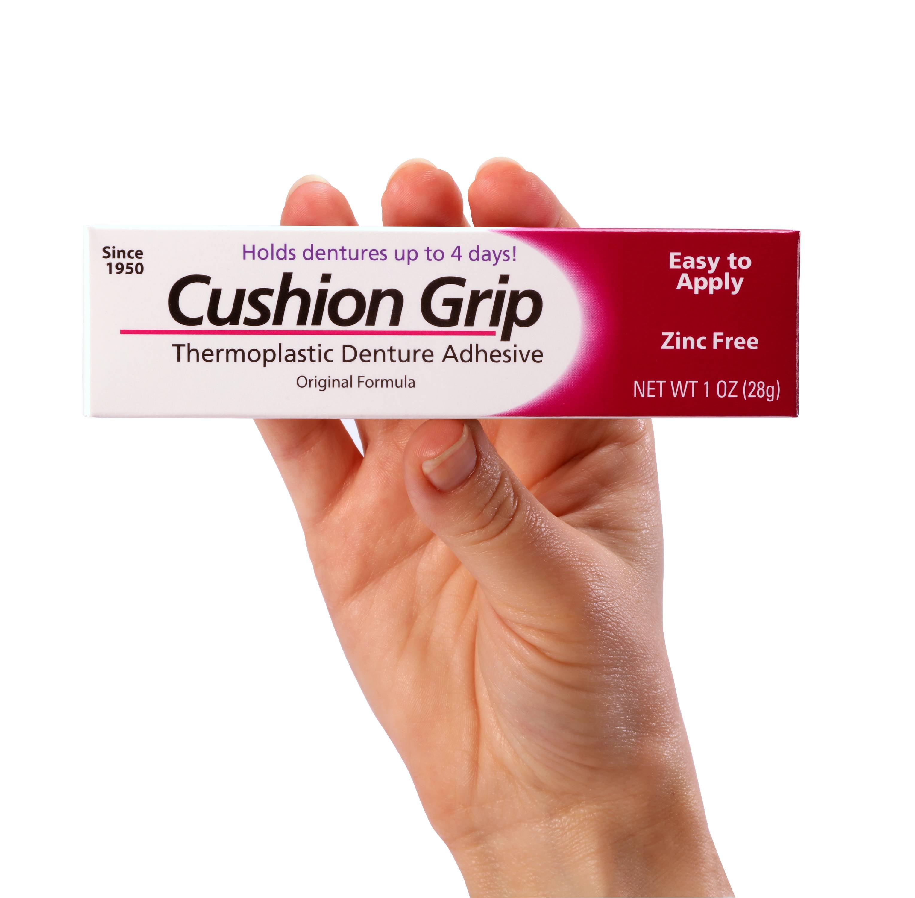 Cushion Grip Thermoplastic Denture Adhesive for Refitting and Tightening  Loose Dentures [Not a Glue Adhesive, Acts Like a Soft Reliner] (1 Oz) Hold  Dentures for Up to 4 Days. - Yahoo Shopping