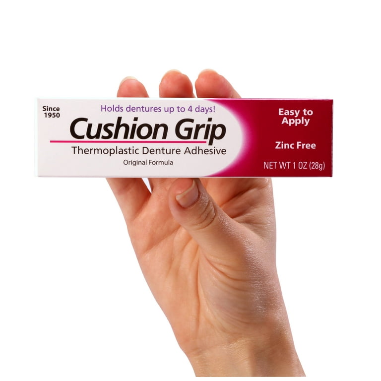  Cushion Grip Thermoplastic Denture Adhesive, 1 oz