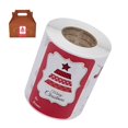 thumbnail image 2 of De Etiqueta De Sellado De Bolsa De Regalo Que Se Pega Firmemente Pegatina De Papel Redonda Con Patrones Clásicos Rollo De Pegatina De Halloween Decoración De Embalaje Diy 250 Uds/1 Rollo Moyic HA016173-00, 2 of 7