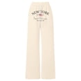 thumbnail image 4 of shqvo Girls Sweatpants NEW YORK Letter Printed Baggy Joggers Pants Athletic Drawstring Elastic Waisted Pants for Kids Teens with Pocket Trendy Trousers, 4 of 5