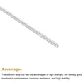 thumbnail image 4 of Unique Bargains Titanium Round Rod,Half-Hard TC4 Titanium Alloy,Round Bar Rod,2 x 150mm 2pcs, 4 of 5