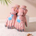 thumbnail image 4 of Hwmodou Warm Toddler Mittens Winter Gloves Kids Boys Girls Soft Wool Lined Gloves Full Finger Children Thermal Knit Gloves, 4 of 7