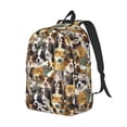 thumbnail image 2 of Balery Cute Dog Vintage Canvas Backpack for Men and Women - Large Capacity, Durable Travel Laptop Bag for School, Work, Hiking, and Outdoor Activities, 2 of 7