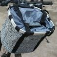 thumbnail image 6 of Bicycle Bike Detachable Cycle Front Canvas Basket Carrier Bag Pet Carrier for Men Women Kids Mothers Day Gifts, 6 of 6