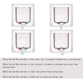 thumbnail image 5 of Puerta grande para gatos para mascotas (tamaño exterior 9,9 x 9,2 pulgadas) Puerta para gatos con bloqueo de 4 vías para puerta interior exterior para mascotas, instalación fácil y rápida, i, 5 of 5