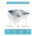 thumbnail image 5 of Quilts Twin XL Size, Blue Flower Soft Comforter Bedding Set for Bed, Retro Gradient Texture Painting Plant Leaf Lightweight Quilted Bedspread with Pillow Cover(2 Pieces) for All Season, 68x98 Inch, 5 of 6