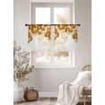 thumbnail image 3 of Happy Birthday Sheer Curtains 45 Inch Length 2 Panels Set Window Treatments, Golden Balloons Ribbons Abstract Art Rod Pocket Semi Curtains for Living Room/Bedroom/Kitchen Décor, 104"W x 45"L, 3 of 7
