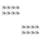 thumbnail image 1 of Bearachild 8 PCS Barra de cortina Soportes Soporte Cortinas Montaje en pared fijo Transparente 2piezas Transparente, 1 of 1