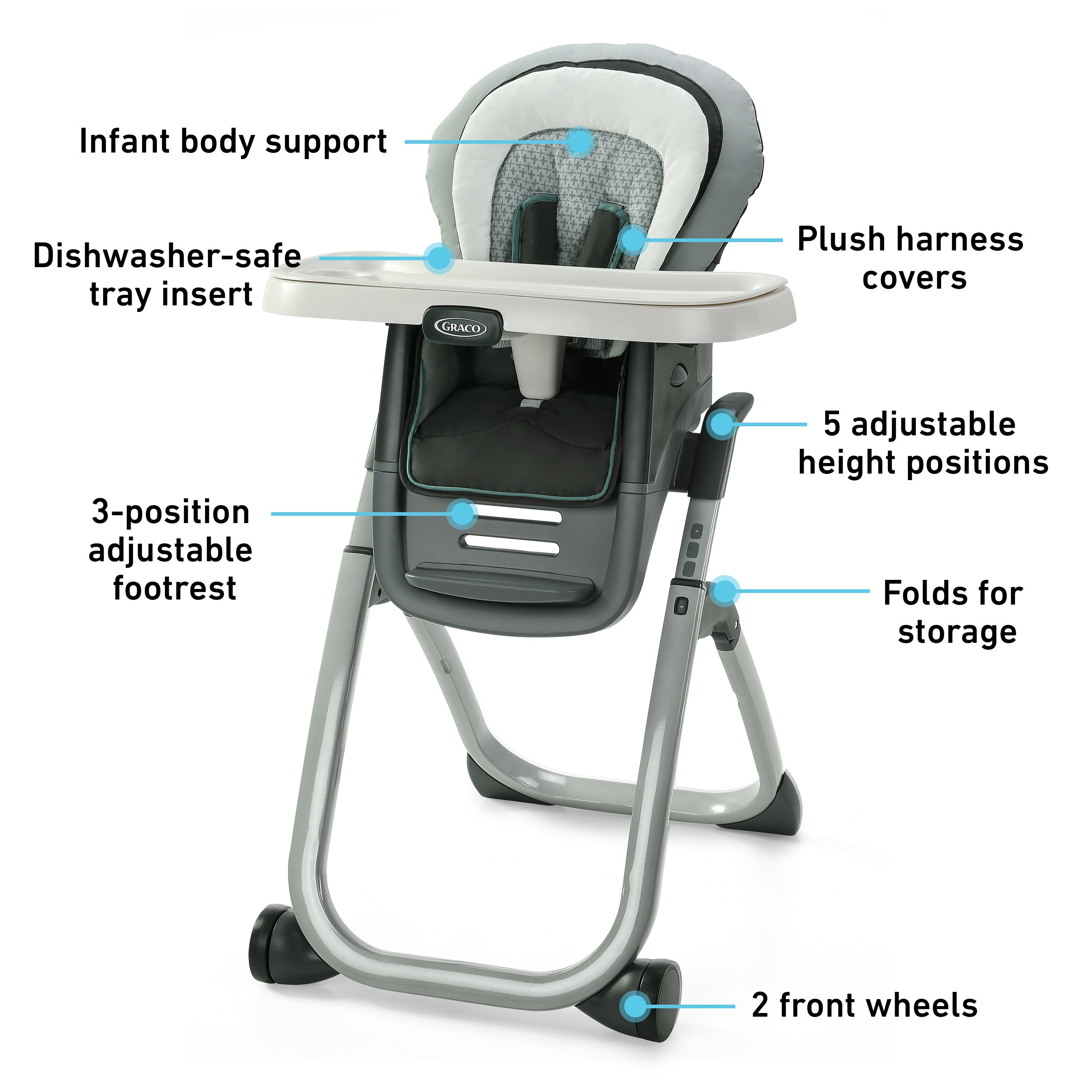 Graco DuoDiner DLX Highchair Lilac Mod